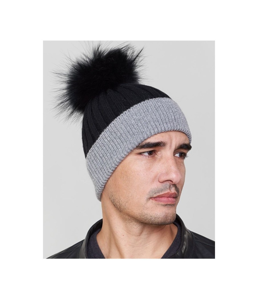 Men'S Fur Hats Fur Hat World | Phoenix Knit Beanie Hat With Finn ...